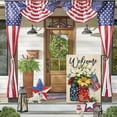 thumbnail image 4 of Wzzjkit Patriotic 4th of July Garden Flag 12x18in, Double Sided Print Memorial Day Garden Flag for Outdoor Yard Party Supplies, Linen Fourth of July Garden Flag, 4 of 7