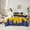 Blue Yellow, variant on jejeloiu Chicago Twin Bedding Sets,7-Piece,Hockey City Silhouette Bedding Comforter Set,Hockey Helmet Sheet Sets,Super Cozy Room Decor Reversible