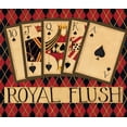 thumbnail image 2 of DiPaolo, Dan 23x20 Black Ornate Wood Framed with Double Matting Museum Art Print Titled - Royal Flush, 2 of 4