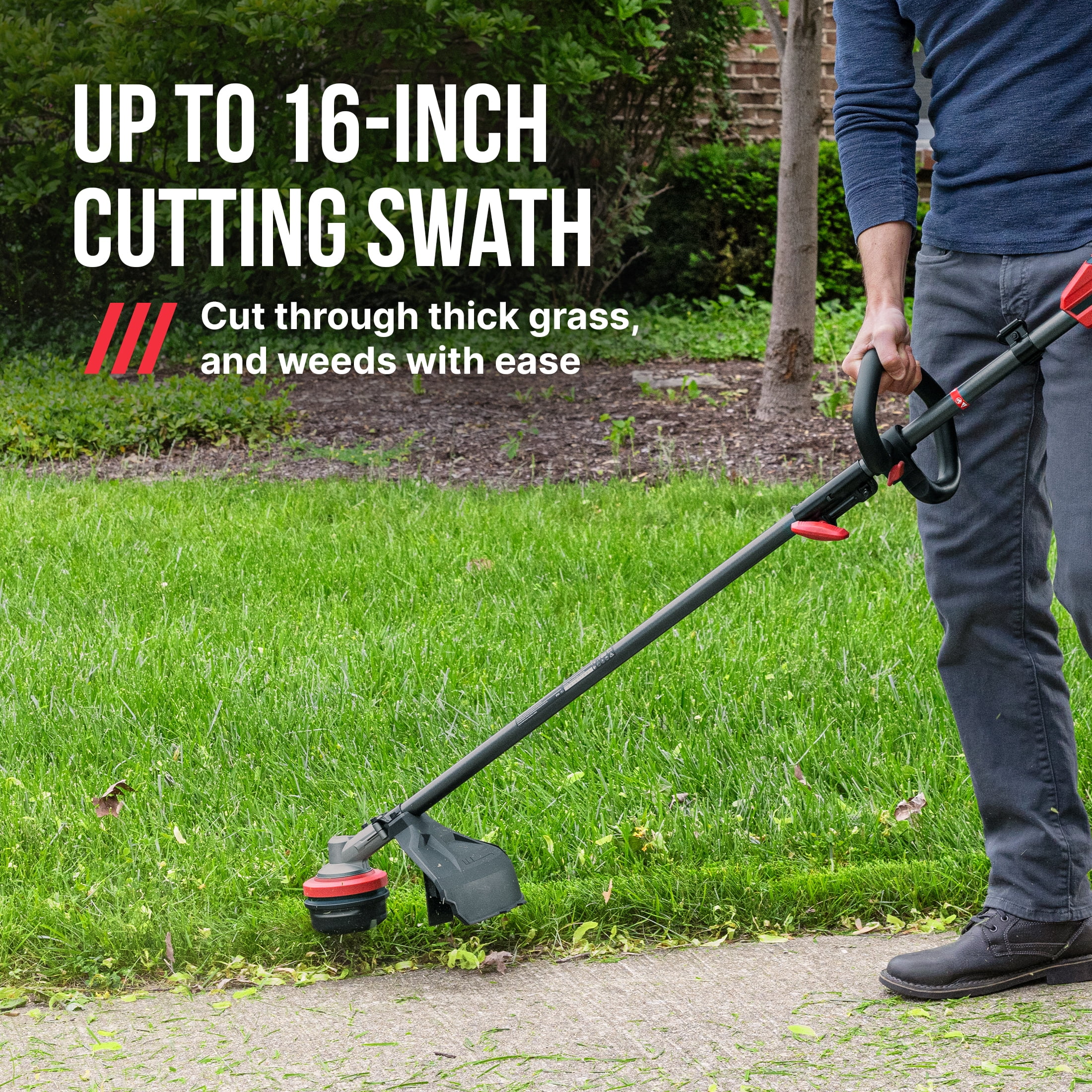 SKIL PWR CORE 40V Brushless 16-Inch Multi-Head String Trimmer Kit with 4.0Ah Battery and 60W Charger, PLT1500C-13