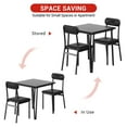 thumbnail image 3 of Dining Table Set of 2, Small Kitchen Table with Chairs for 2 with Upholstered Chairs, 3 Piece Dining Table Set, Compact Kitchen Table Set for Small Space, 3 of 11