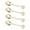 Gold, variant on YIEMEEN 4 Piece Antique Design Cake Spoons With Smooth Grip Melal Metal Kitchen Utensils For Dessert Tableware