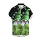 thumbnail image 2 of Camisas casuales Camisa de playa con trébol verde de la suerte Blusas hawaianas de moda para hombres Ropa personalizada de talla grande Camisetas de manga corta para hombre, 2 of 5