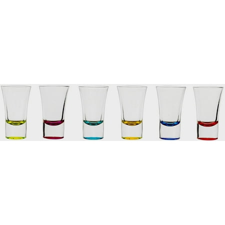CIrcleware Conquer Multi-Color Party Shot Glasses 6 Piece