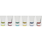 CIrcleware Conquer Multi-Color Party Shot Glasses 6 Piece by Circleware