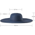 thumbnail image 4 of Womens Sun Hat UV Protection Wide Brim Beach Hat Floppy Foldable Roll-Up Straw Hats for Women UPF 50, 4 of 6
