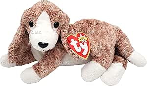 Ty Beanie Babies - NUZZLE the Chocolate Labrador Dog (6 