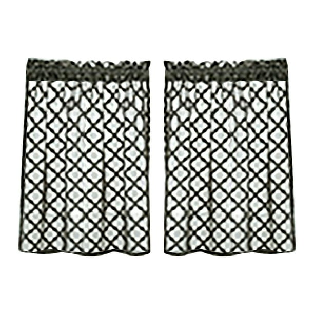Cortinas Cortinas cortas Cortinas para ventanas Cortinas para cocina Cortinas para dormitorio 24 x 29 pulgadas 2 paneles