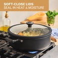 thumbnail image 6 of Farberware TrueCook 8qt Nonstick Family Pan with Lid, Black, 6 of 16