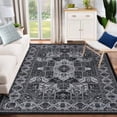 thumbnail image 3 of Washable Area Rug 5x7,Large Soft Rugs for Living Room,Non-Shedding Vintage Rugs for Indoor High Traffic Areas,Low Pile Non-Slip Rug for Dining Room Office, 3 of 9