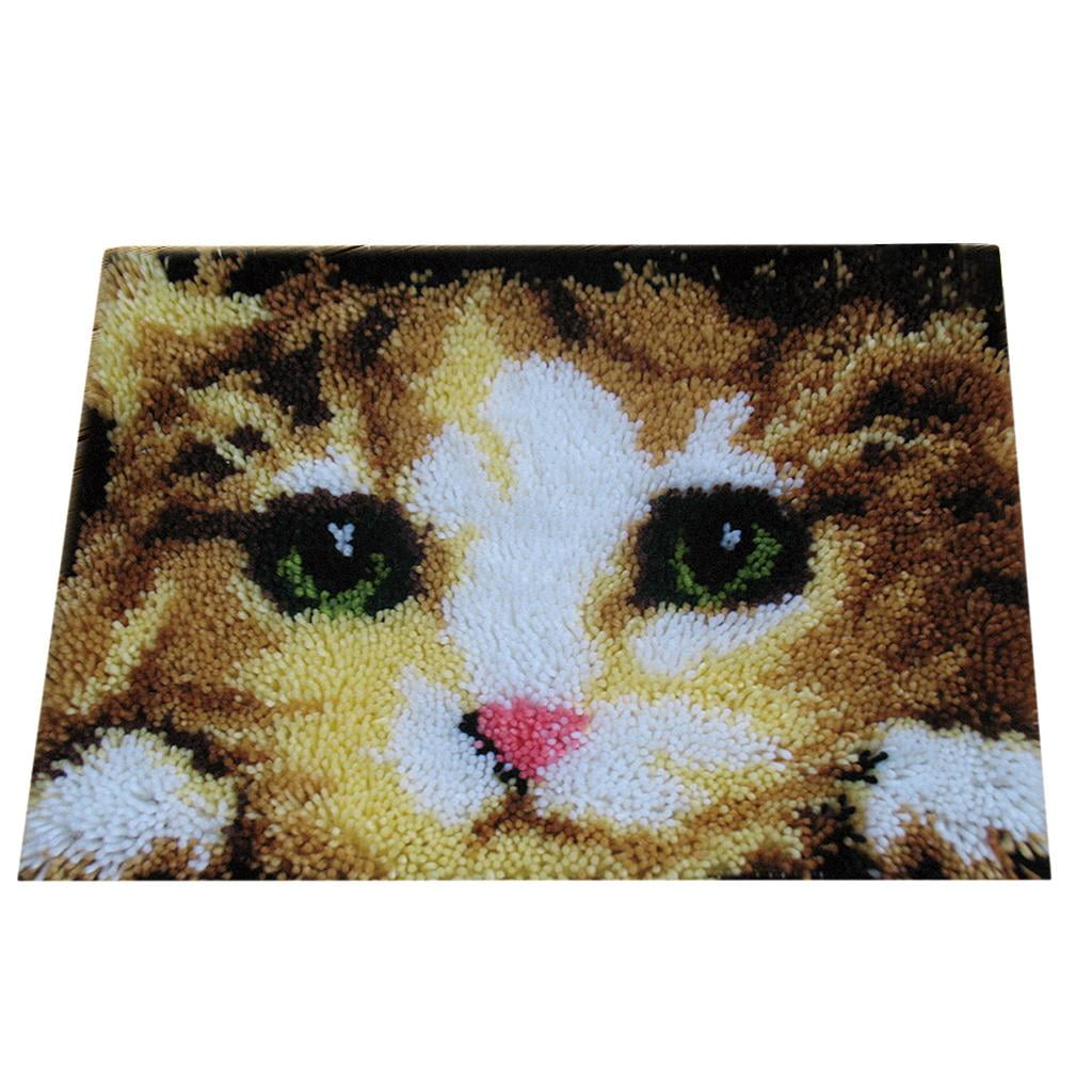 Cat Latch Hook 15''X20'' Floor or Make Them