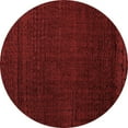 thumbnail image 1 of Ahgly Company Machine Washable Indoor Round Abstract Red Modern Area Rugs, 6' Round, 1 of 4