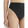 thumbnail image 4 of Free Assembly Women's and Women’s Plus Cheeky High Waisted Bikini Swim Bottoms, Sizes XS-1X, 4 of 5