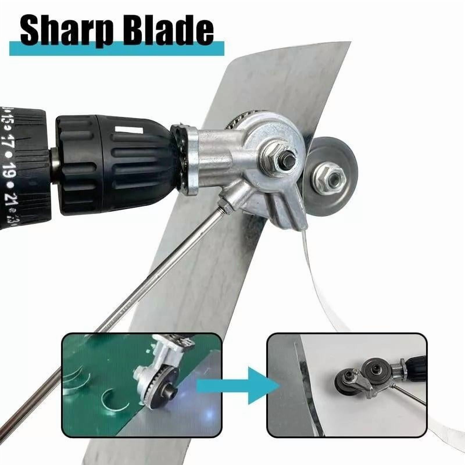 Electric Drill Plate Cutter Electric Drill Sheet Cutting Machine  Portable Shearing Machine Drill Bit Metal Drill Attachment for Cutting Thin Iron Thin White Sheet Steel Aluminum