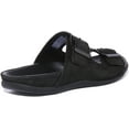 thumbnail image 3 of Strive Largo Women's Leather Sandal With Two Adjustable Buckle Straps In Black Size 7.5/8, 3 of 6
