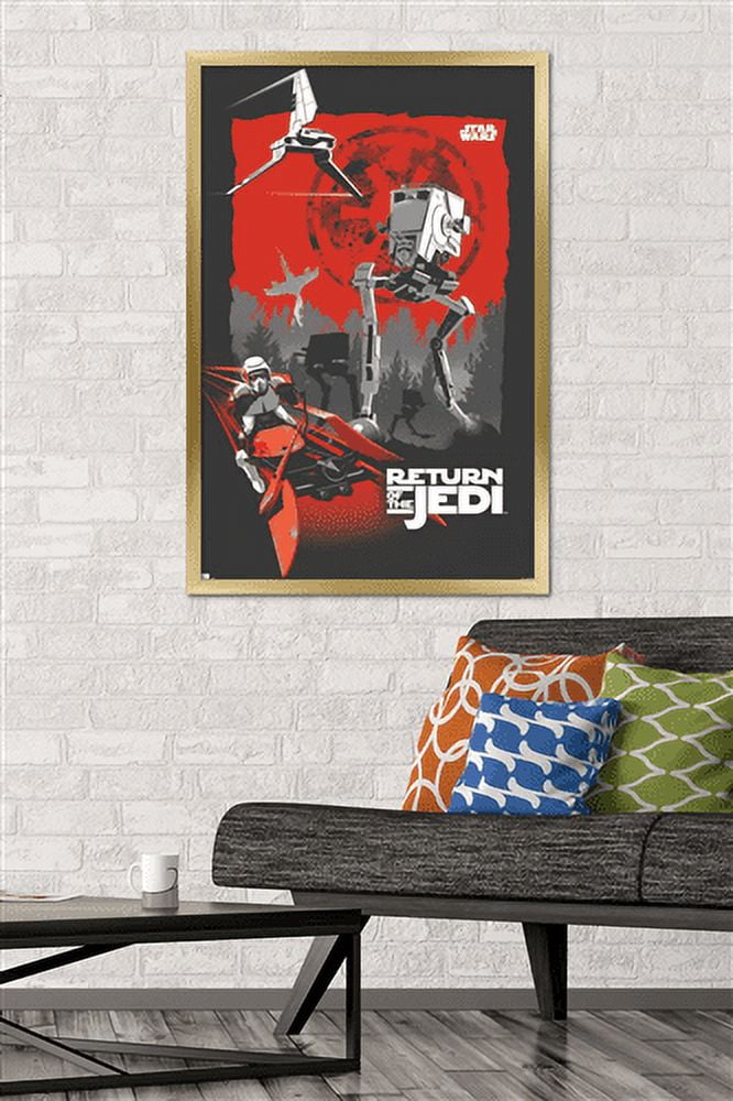 Star Wars: Return of the Jedi - Scout Trooper Wall Poster, 22.375" x 34", Framed