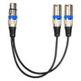 thumbnail image 3 of Xuanheng 1 Female to 2 Male 3 Pin Patch Y Cable for Various Musical Instruments Mixer Blue, 3 of 8