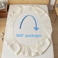 thumbnail image 2 of 3pcs Antibacterial Waterproof Mattress Cover with Pillowcases - Soft & Comfortable Bedding Set, 2 of 7