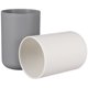 thumbnail image 5 of 2 vasos de plástico para cepillos de dientes, estilo japonés, creativos, para el baño (blanco y gris), 5 of 6