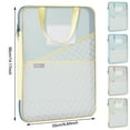thumbnail image 3 of File Pouch Document Holder, Tyeign Mesh Zipper Pouch Bag Transparent Exams Stationery Holder Storage Bag File Bag Large Capacity Pencil Pouch Office Supplies Files Folder Pouch Blue, 3 of 9
