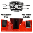 thumbnail image 3 of Montable Eléctrico The Baby Shop - go kart electrico, control remoto, 12v, luz, sonido, bluetooth Rojo -, 3 of 8