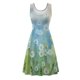 thumbnail image 4 of Vestido sin mangas informal sin mangas para mujer, vestido con cuello redondo y estampado floral de verano para la playa Pompotops  ghjkhdj1621, 4 of 5