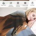 thumbnail image 3 of Jiayy Horse blanket for girls, horse throw blanket Lightweight Super Soft Couch Sofa Flannel horse Blanket for women Medium, 3 of 6