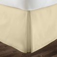 thumbnail image 2 of Box Pleated Split Corner Bed Skirt 18" Inch Drop,800 Thread Count 100% Egyptian Cotton Wrinkle and Fade Resistant Bed Skirt - Queen Size (60" x 80") Ivory Solid, 2 of 6
