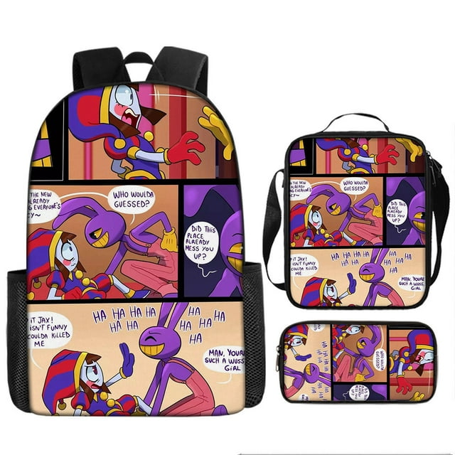 The Amazing Digital Circus Amazing Digital Circus Cartoon Student Backpack