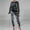 Silver, variant on Going Out Sets for Women Ladies Autumn And Winter Sequins Small Fragrance Leisure Sports Long Sweater Pencil Pants Respirator Three Piece Suit(White,S)