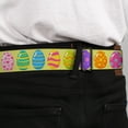 thumbnail image 4 of Buckle-Down Belt, Seatbelt Buckle Belt, Easter Eggs Decorated Eggs Yellow Multi Color, 34 to 52 Inches, 4 of 9