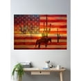 thumbnail image 2 of American Cowboy Poster Wall Art, Modern Wall Decor For Living Room Bedroom, 24x36 UNFRAMED, 2 of 3