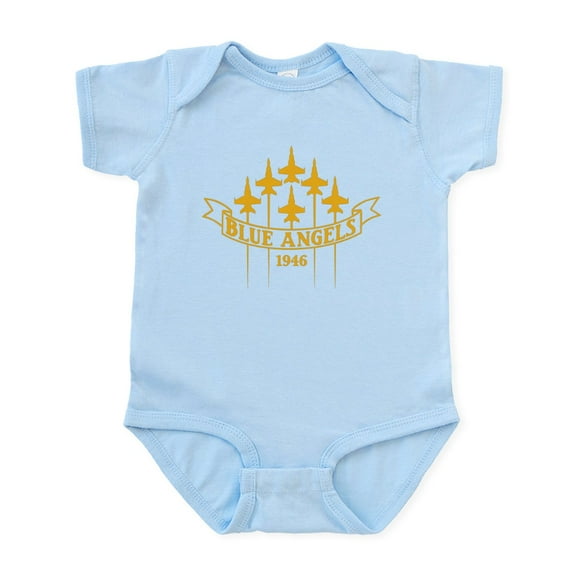 CafePress - Blue Angels Fighter Planes Baby Light Bodysuit - Baby Light Bodysuit, Size Newborn - 24 Months