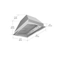 thumbnail image 5 of Ancona 28" Chef 600 CFM Built-in Range Hood in Stainless Steel, 5 of 5