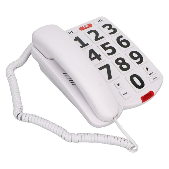 Home Landline Phones,Big Button Phone Simple Home Telephone Big Button Phone Unbeatable Value