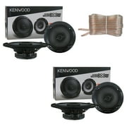 4 x KENWOOD KFC-1666S 6.5-inch 2-Way Car Audio Door Coaxial Speakers, 300W Max