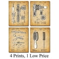 thumbnail image 2 of Original Hair Styling Tools Patent Art Prints - Set of Four Photos (8x10) Unframed - Great Gift for Hairstylist, Beauticians or Bathroom Decor, 2 of 6
