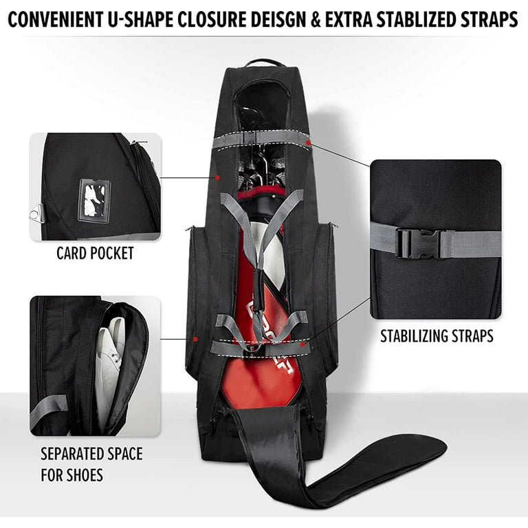 OutdoorMaster Golf Travel Bag with Wheels Waterproof 900D Oxford