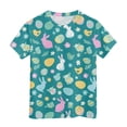 thumbnail image 6 of Staki Girls Easter Shirt Happy Easter Shirts for Girls Easter Bunny Graphic Tee Toddler Easter Shirt Kids Easter Outfit Vacation Clothes 1-9Y 10-13Y(Green,6-7 Years), 6 of 6