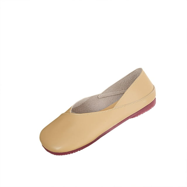 Ballerines Kaki Réversibles à Enfiler pour Femmes avec Semelle Intérieure Coussinée et Options de Style Polyvalentes