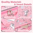 thumbnail image 6 of GYEUKHAM Kids Lunch box Insulated Soft Bag Mini Cooler Back to School Thermal Meal Tote Kit for Girls,Boys,Red Unicorn, 6 of 8