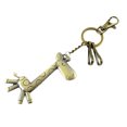 thumbnail image 1 of Unique Bargains Pendentif en Forme de Girafe en Métal Porte-Clés Cadeau Clip Ton Bronze, 1 of 2