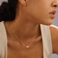 thumbnail image 7 of CROPD Pearl Necklace for Women, 14K Plated Pearl Choker Necklace, Classic Style, White Pearl, Brass Metal, Adult Women's Gift, 7 of 7