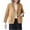 Coffee, variant on Meichang Linen Blazer for Women Casual Lightweight Long Sleeves Cardigan Casual Lapel Oversized Button Jacket Work Office Suit