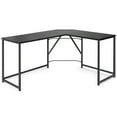 thumbnail image 1 of Patiojoy L Shaped Gaming Desk Corner Computer Desk Workstation for Home Office Black, 1 of 5