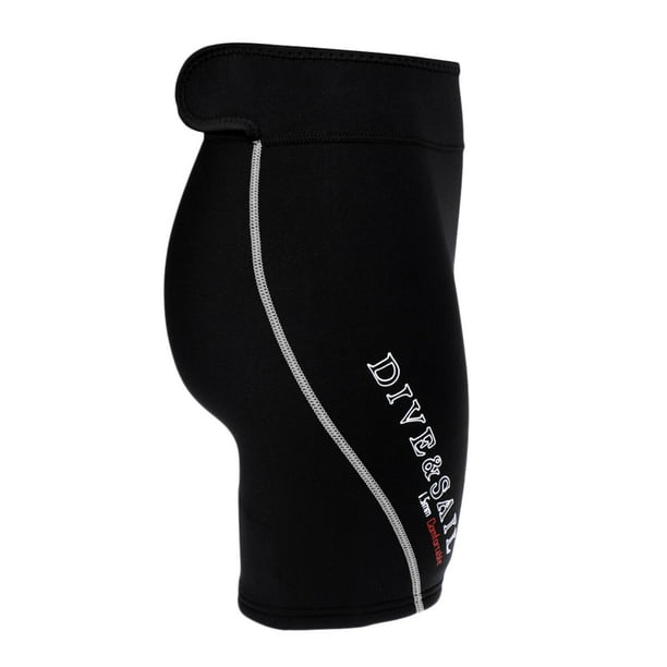 Pantalones cortos de neopreno de 1,5 mm para hombre y mujer, ideales para piragüismo, natación y surf. Gris
