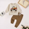 thumbnail image 2 of xaweyi Toddler Boy Clothes Baby Boy Outfit Kids Cotton Pullover Sweatshirt Pants Fall Winter Clothes for Boys,Sizes 0-3 Months, 2 of 5