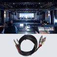 thumbnail image 4 of KLYNE - 2-1/4 Inch 6.3Mm Mono Male Cable To 6Ft 2-Rca Male Cable Cord Black Audio Cable, 4 of 6