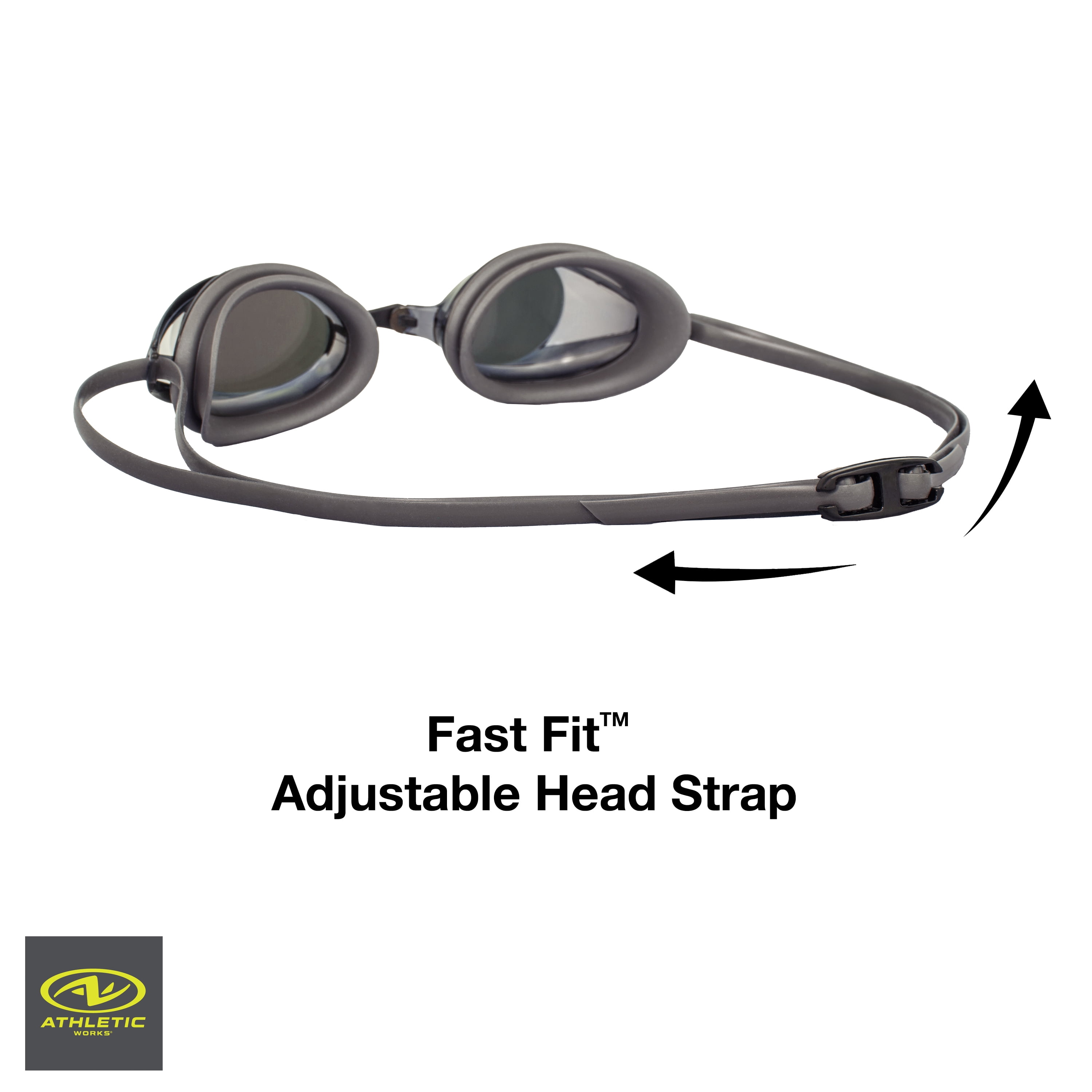 Athletic Works Adult Racing Goggle, Blue