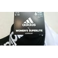 thumbnail image 3 of Adidas Women's Athletic Superlite Aeroready No Show Socks (6-Pair), White/Light Onix/Black (Shoe Size 5-10), 3 of 5